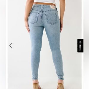 TRUE RELIGION | Jennie curvy mid rise super skinny